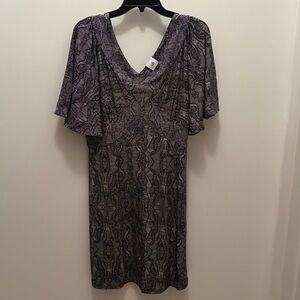 New in Bag CAbi Patterned Midi Twirl Dress
